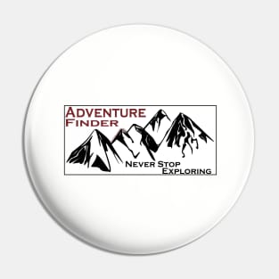 Adventure Finder Mountain Sticker Pin