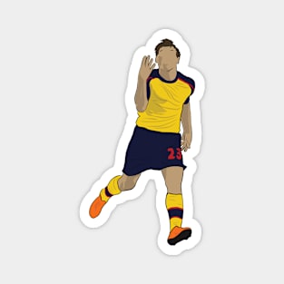 Andrey Arshavin Four Goals 00s Football Minimalist Soccer Magnet