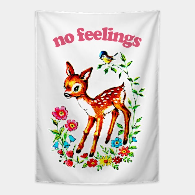 No Feelings / Existentialist Meme Design Tapestry by DankFutura