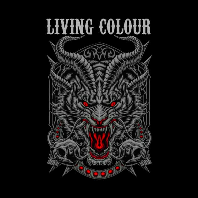 LIVING COLOUR BAND MERCHANDISE by Rons Frogss