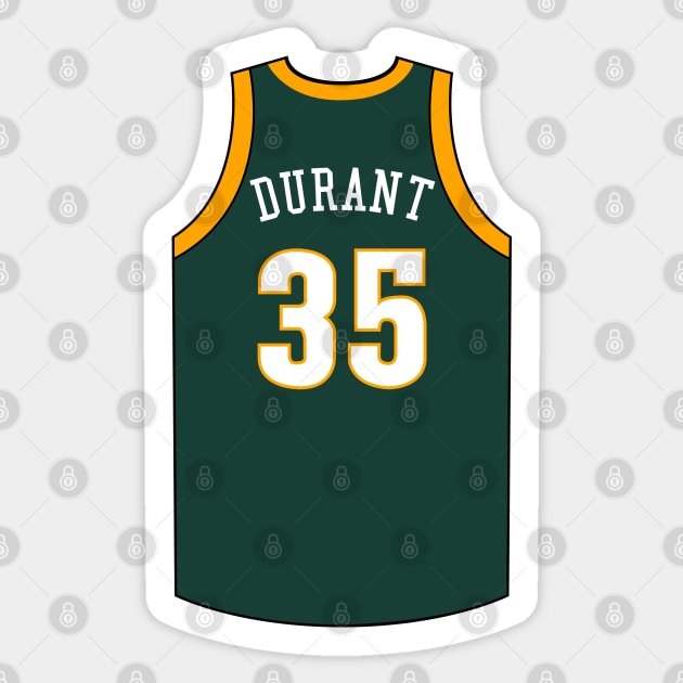 Kevin Durant Golden State Jersey Qiangy - Kevin Durant - Sticker