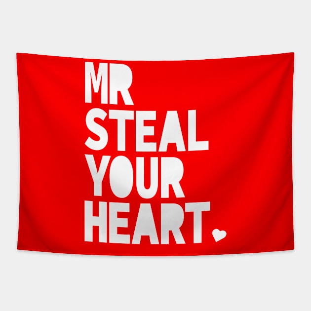 Mr. Steal Your Heart Valentines Day Tapestry by S-Log