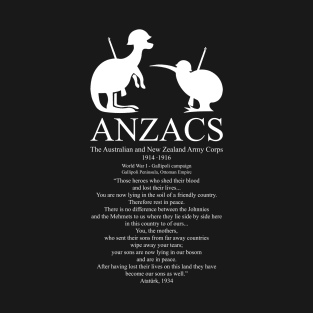 ANZAC Australian and New Zealand Army Corps 1A - Gallipoli Campaign T-Shirt