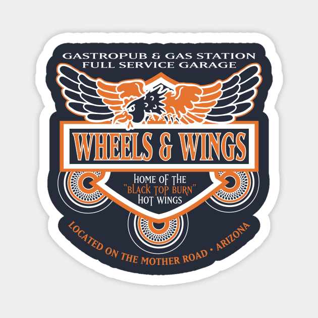 Wheels & Wings Magnet by MonkeyBoyProd