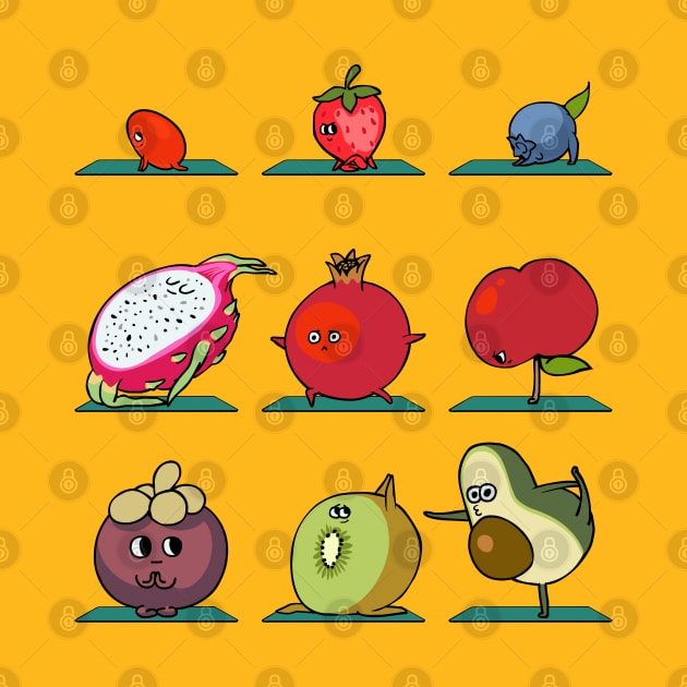 Super Fruits Yoga by huebucket