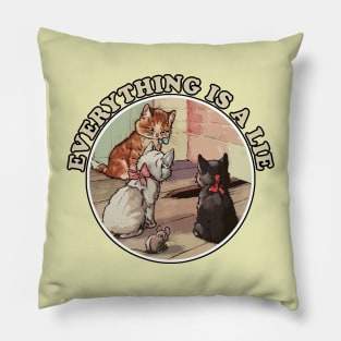 Everything Is A Lie Pillow