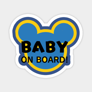 Cute Baby Boy On Board! Magnet