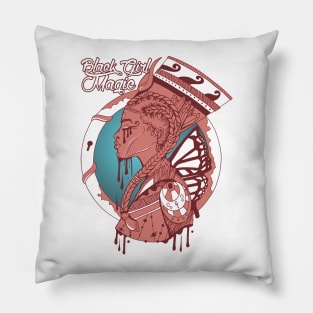 Coral Moonlit - Goddess Of Egypt Black Girl Magic Pillow