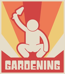 Funny GARDENING Poster Magnet