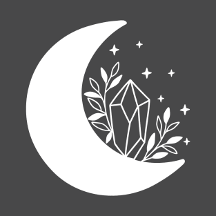 Moon with Flowers/Quartz T-Shirt