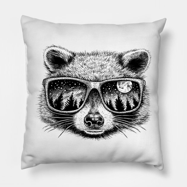 Moonglasses Pillow by HabbyArt