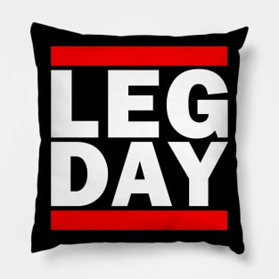 Leg Day Gym Parody Shirt (For Dark Shirts) Pillow