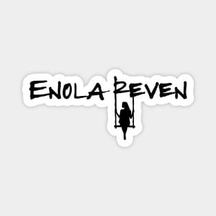 Enola Reven Girl Swing Black Magnet