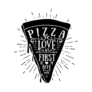 Pizza Love At First Bite T-Shirt