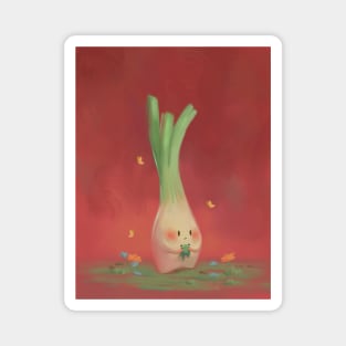 Anxious Spring Onion Magnet