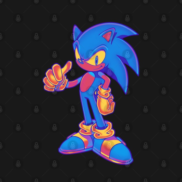 Sonic The Hegdehog Pop Art by Zet Art