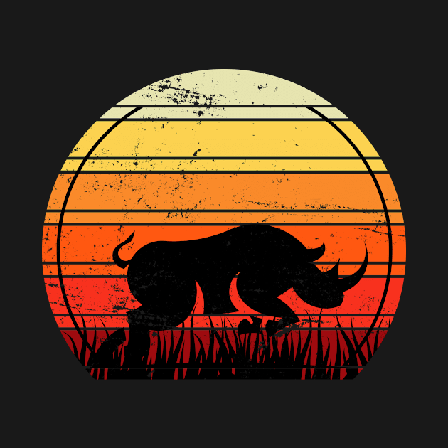 Africa Retro Rhino by shirtsyoulike