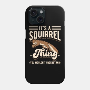 Funny Chipmunk, Tree Squirrel Lover Motive Phone Case