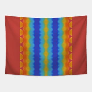 Hot and Cold Stripes Tapestry