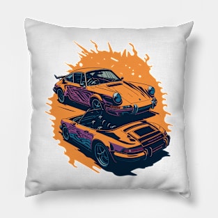 Porsche 911 Classic Car Pillow