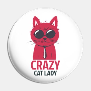 Crazy Cat Lady Pin