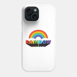 RAINBOW WITH CLOUDS Phone Case