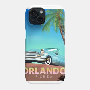 Orlando Florida vintage travel poster Phone Case