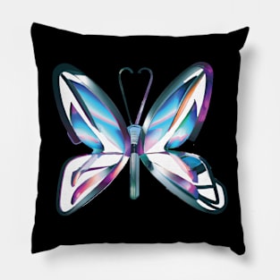 Glass butterfly Pillow