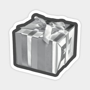 Silver Box Giftwrapped! Magnet