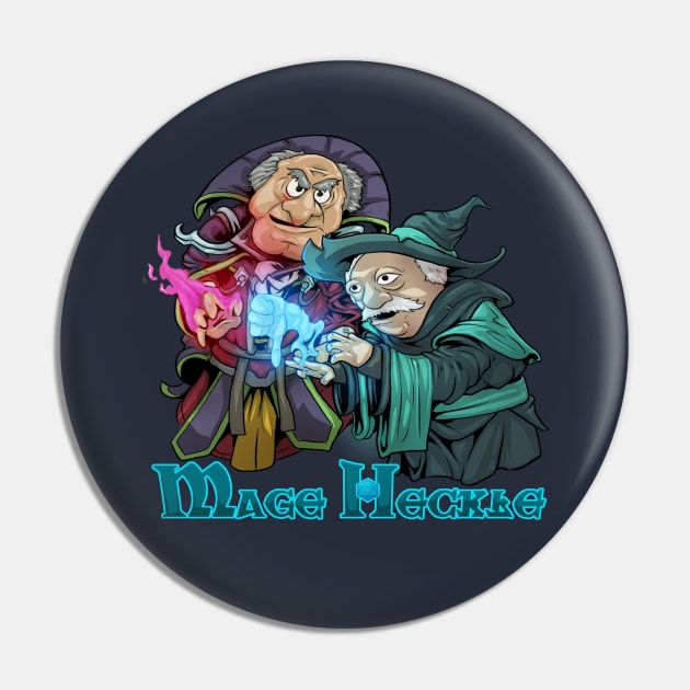 Mage Heckle Pin by JohnLattaArt