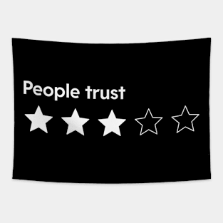 People trust | Three stars Tapestry