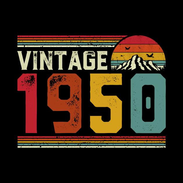 Vintage 1950 Birthday Gift Retro Style by Foatui