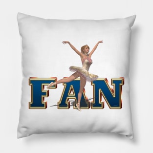 Ballet Fan Pillow