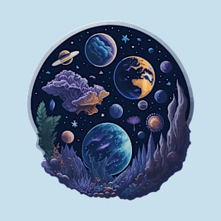 Enchanted Planets Fantasy T-Shirt