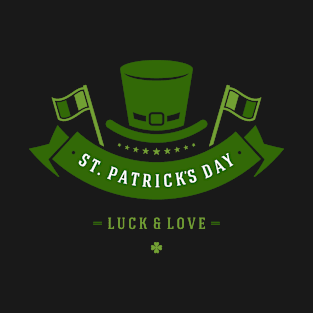 St. Patrick's Day Luck and Love Flag T-Shirt