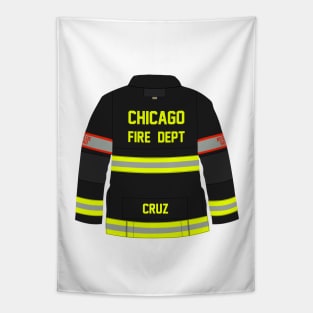 CHICAGO FIRE - CRUZ - SQUAD 3 - TURNOUT COAT Tapestry