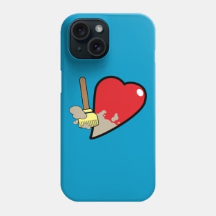 Clean Up Your Heart Phone Case