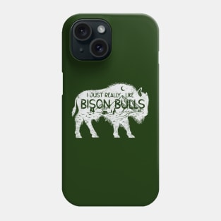 i just really like bison bulls ok Phone Case