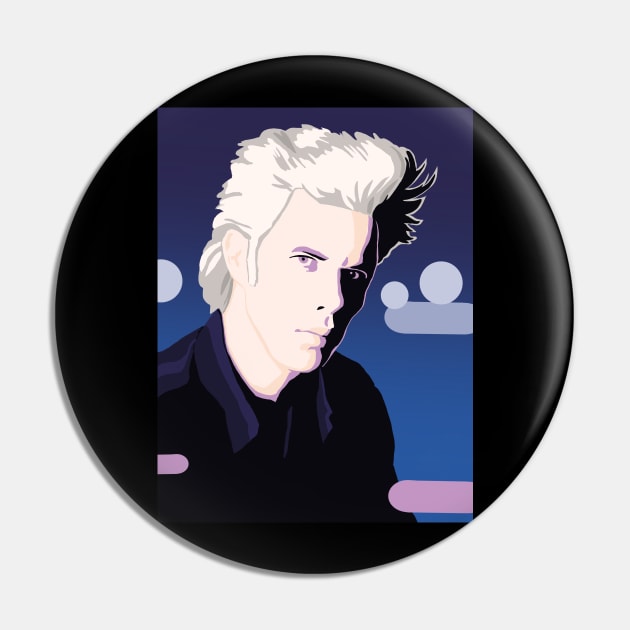 Portrait of Jim Jarmusch Pin by Chill Studio