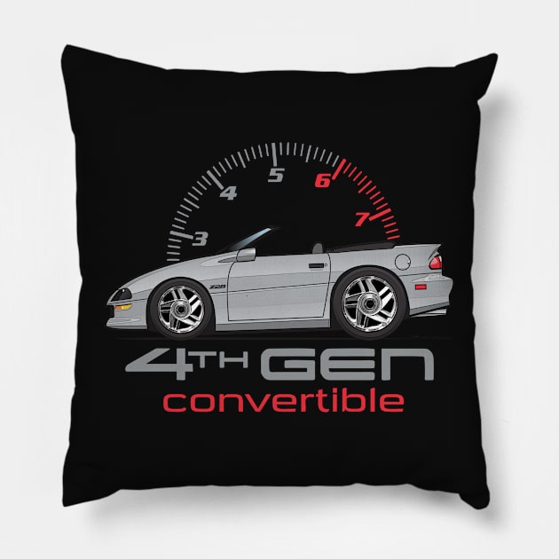 4th gen convertible-Sebring Silver Pillow by ArtOnWheels