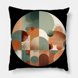 Bauhaus Flat Patterned Abstract Design Pillow