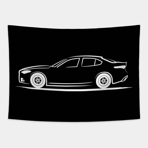 Alfa Romeo Giulia 2018 White Tapestry by PauHanaDesign