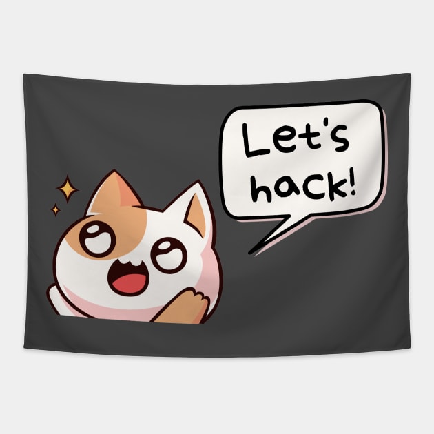 Let's hack (ethically, of course) :) | Hacker design Tapestry by leo-jess