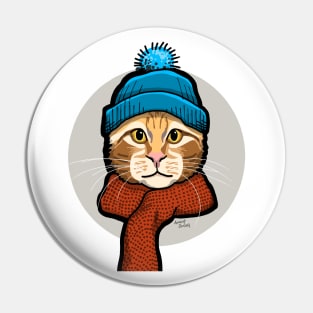 Hipster Cat #2 Pin