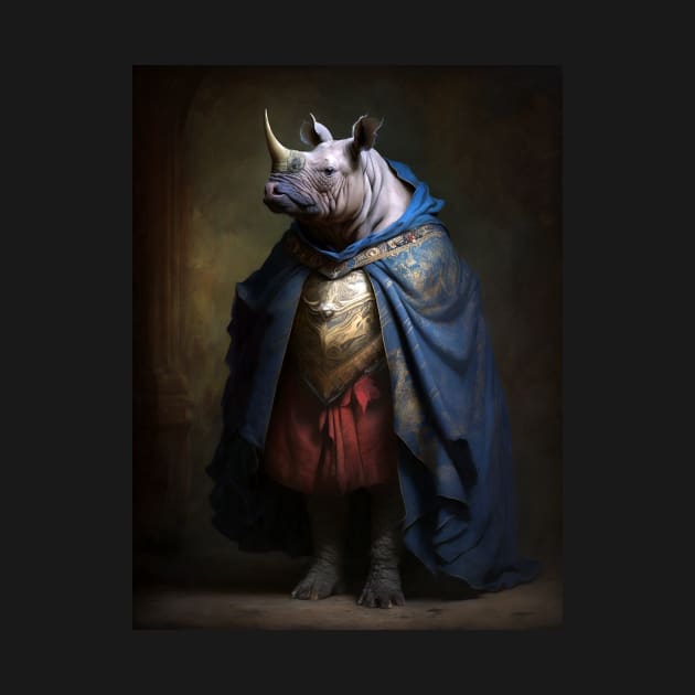 Royal Portrait of a Rhinoceros by pxdg