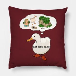 Not SIlly Goose Gang Pillow