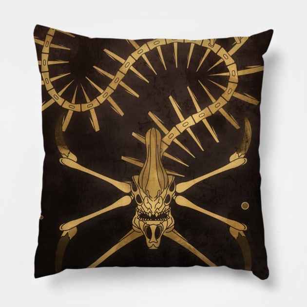 Reaper Skeleton Light Pillow by Ilona's Store