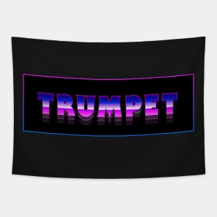 Retro 80s TRUMPET Design | Marching Band Tapestry