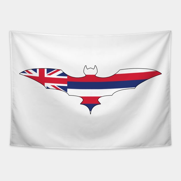 Hawaiian Bat Flag Tapestry by Wickedcartoons