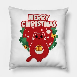 Christmas cat Pillow